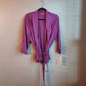 NWT 3X Purple Long Sleeve Wrap